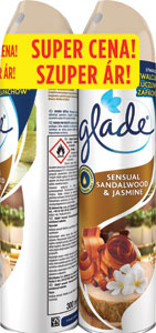 Glade aerosol osviežovač vzduchu Sensual Sandalwood&Jasmine DUO 2 x 300ml