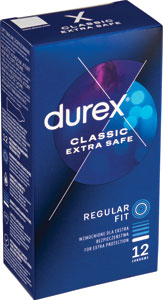 Durex kondómy Extra Safe 12 ks - You & me lubrigačný gél Strawberry 150 ml | Teta drogérie eshop