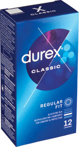 Durex kondómy Classic 12 ks - You & me lubrigačný gél Strawberry 150 ml | Teta drogérie eshop
