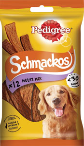 Pedigree pochúťka Schmackos 12 ks 86 g - Dentalife ActivFresh dentálne tyčinky pre psov Medium pre psov 115 g | Teta drogérie eshop
