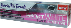 Beverly Hills Formula zubná pasta Perfect White Black Sensitive 100 ml - Teta drogérie eshop