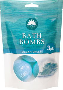 Elysium Spa šumivá guľa do kúpeľa s vôňou morského vánku 3 x 50 g - Ezo vonná kúpeľová soľ levanduľa Nature 650 g | Teta drogérie eshop