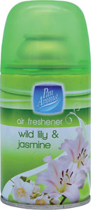 Pan Aroma air freshener osviežovať vzduchu wild lilly and jasmine 250 ml - Ambi Pur náhradná náplň Spring Awakening 20 ml  | Teta drogérie eshop