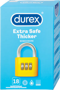 Durex kondómy Extra Safe 18 ks - Lactacyd intímny lubrikačný gél Comfort Glide 50 ml | Teta drogérie eshop