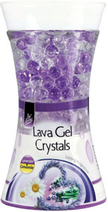 Pan Aroma Lava gel crystals osviežovať vzduchu Lavender and Camomile 150 g - Q-Power gélový osviežovač Malina 150 g | Teta drogérie eshop