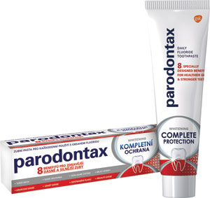 parodontax zubná pasta Kompletná ochrana Whitening 75 ml - Lacalut white zubná pasta 75 ml | Teta drogérie eshop