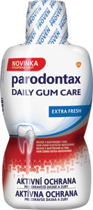 parodontax ústna voda Daily Gum Care Extra Fresh 500 ml - Listerine ústna voda Coolmint Mint 500 ml  | Teta drogérie eshop