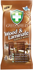Green Shield vlhčené obrúsky drevo lamináty 50 ks - Teta drogérie eshop