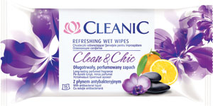 Vlhč.utierky Cleanic 15ks-Clean&Chic - Q-Clean Vlhčené obrúsky na čistenie okuliarov 52 ks | Teta drogérie eshop