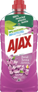Ajax univerzálny čistiaci prostriedok Floral Fiesta Lilac Breeze fialový 1000 ml - Q-Power univerzálny čistič svieže citrusy 1 l | Teta drogérie eshop