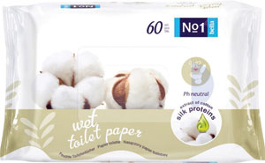 Bella vlhčený toaletný papier No1 60 ks - Q-Soft vlhčený toaletný papier s vôňou harmančeka 60 ks | Teta drogérie eshop