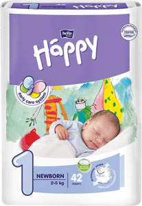 Happy detské plienky Newborn 42 ks - Teta drogérie eshop