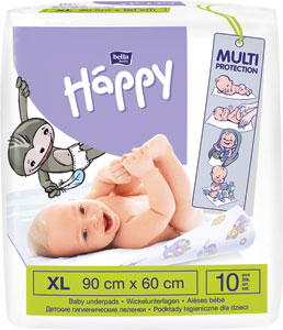 Happy podložky na prebaľovanie 10 ks - Happy Mimi Flexi Comfort detské plienky 3 Midi Jumbo balenie 84 ks | Teta drogérie eshop