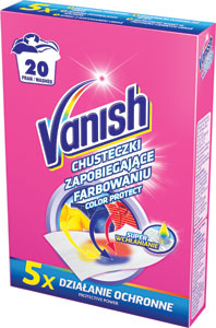 Vanish obrúsky Color Protect 10 ks (20 praní) - Teta drogérie eshop