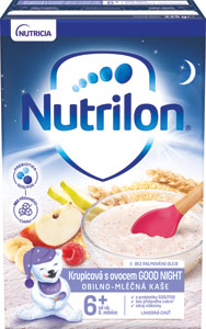 Nutrilon Pronutra krupicová mliečna kaša s ovocím GOOD NIGHT 225 g - Nestlé Nature’s Selection mliečna obilná kaša Malina Banán 250 g | Teta drogérie eshop