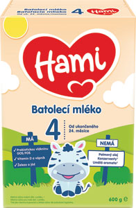 Hami batoľacie mlieko 24+ 600 g - Hami detské mlieko 36+ 600 g | Teta drogérie eshop