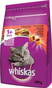Whiskas granule s hovädzím 300 g