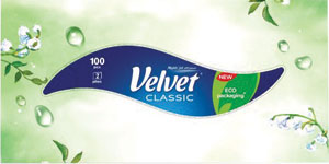 Velvet papierové vreckovky 2-vrstvové 100 ks - Q-Soft papierové vreckovky 3-vrstvové 80 ks | Teta drogérie eshop