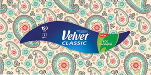 Velvet papierové vreckovky 2-vrstvové 150 ks - Teta drogérie eshop