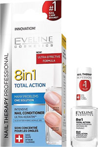 Eveline Nail Therapy Total Action 8v1 výživa na nechty 12 ml