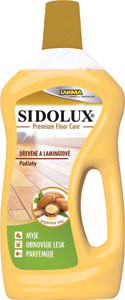 Sidolux Premium Floor Care drevené a laminátové podlahy argánový olej 750 ml - Q-Power samoleštiaca vosková emulzia 500 ml | Teta drogérie eshop