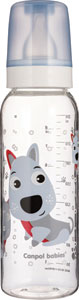 Canpol dojčenská fľaša plast Cute Animals 12 m+ 250 ml