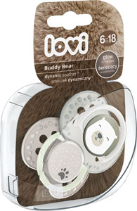 Lovi cumeľ utišujúci dynamický buddy bear C 6-18 m (2 ks)