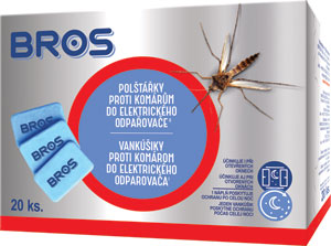 Bros Vankúšiky proti komárom do elektrického odparovača 20 ks - Teta drogérie eshop