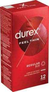 Durex kondómy Feel Thin Classic 12 ks - You & me lubrigačný gél Waterlube 150 ml | Teta drogérie eshop