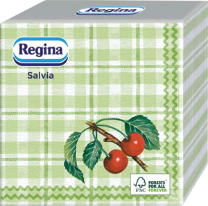 Servítky Salvia Ovocie 45 ks 33 x 33cm - Servítky Szofi farebný mix 45 ks  | Teta drogérie eshop