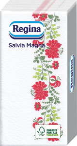 Servíky Salvia Magna 35 ks 38 x 38cm - Symfony Línia servítky biele 33 x 33 cm 70 ks | Teta drogérie eshop