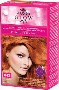 Kallos GLOW farba na vlasy 843 korálovo červená 40 ml