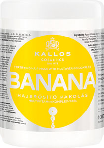 Kallos KJMN posilňujúca maska na vlasy s multivitamínovým komplexom Banana 1000 ml