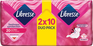 Libresse Duopack - Ultra Normal Wing 20 ks - Naturella Ultra hygienické vložky Normal 40 ks | Teta drogérie eshop