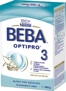 Beba Optipro 3 mliečna výživa pre malé deti 600 g krabica (2x300 g) - Sunar batoľacie mlieko Complex 3 vanilka 2x 300 g (600 g) | Teta drogérie eshop