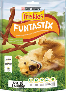 Friskies Funtastix tyčinky 175 g - Akinu kuracie chipsy pre psa 75 g | Teta drogérie eshop