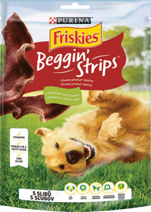 Friskies Beggin' Strips 6 x 120 g - Akinu hovädzie lupienky s treskou tréningové pre psov 120 g | Teta drogérie eshop