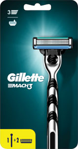 Gillette Mach3 strojček + 2 hlavice - Gillette Fusion Proglide strojček + 4 hlavíc | Teta drogérie eshop
