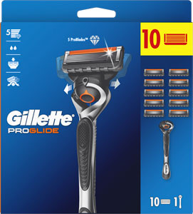 Gillette Fusion Proglide strojček + 10 hlavíc