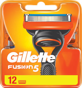Gillette Fusion náhradné hlavice Manual 12 ks - Gillette Fusion 5 náhradné hlavice 8 ks + gél na holenie 200 ml  | Teta drogérie eshop