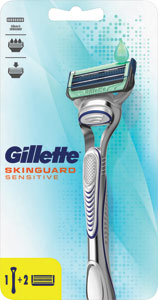 Gillette Skinguard strojček + 2 hlavice - Gillette Sensor3 holiaci strojček + 6 holiacich hlavíc | Teta drogérie eshop