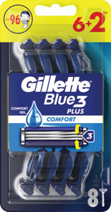 Gillette Blue3 jednorázový holiaci strojček Comfort 8 ks - 4ward jednorazový holiaci strojček s 3 čepieľkami 5 ks | Teta drogérie eshop