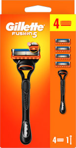 Gillette Fusion strojček + 4 hlavice