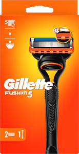 Gillette Fusion strojček + 2 hlavice