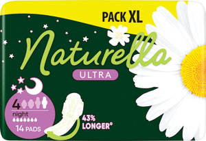 Naturella Ultra hygienické vložky Night 14 ks - Bella Perfecta hygienické vložky Blue extra soft 32 ks | Teta drogérie eshop