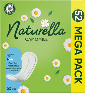 Naturella intímne vložky Camomile Light 52 ks - Ria slip Normal 50 ks | Teta drogérie eshop