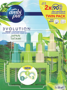Ambi Pur 3VOL náhradná náplň Japan tatami 2 x 20 ml - Glade Aromatherapy esenciálny olej do difuzéra Cool Mist Calm Mind náhradná náplň 17,4 ml | Teta drogérie eshop