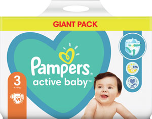 Pampers Active baby detské plienky veľkosť 3 90 ks - Pampers Pants plienkové nohavičky veľkosť 3 29 ks | Teta drogérie eshop