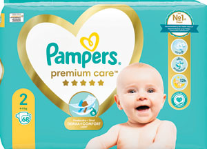 Pampers Premium detské plienky veľkosť 2 68 ks