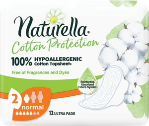 Naturella Cotton hygienické vložky Normal 12 ks - Always Ultra hygienické vložky Secure Night 10 ks | Teta drogérie eshop